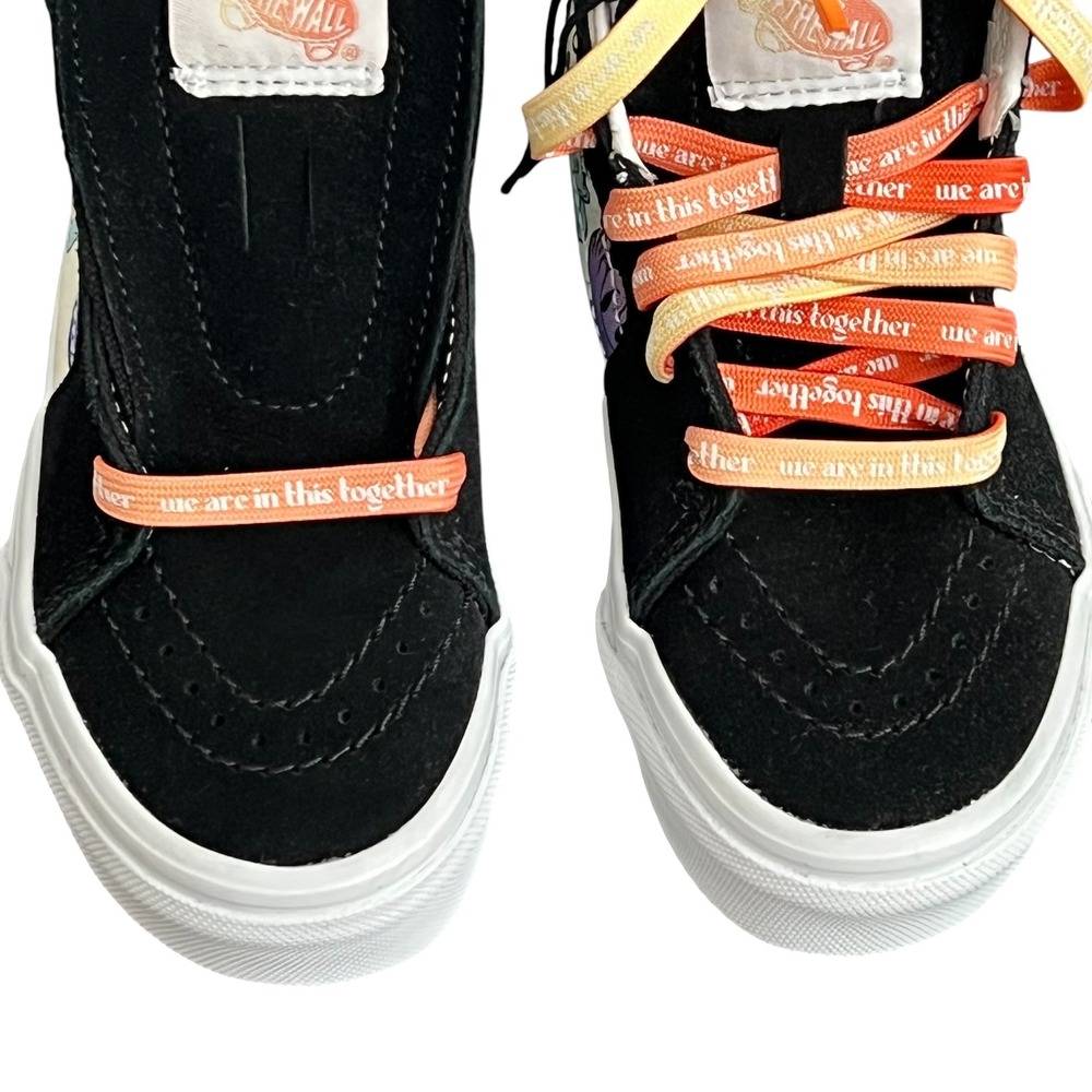 Vans Sk8-Hi Cultivate Care Kids 10.5 Black Multi High Top Sneakers VN000D5F8C3 - Picture 3 of 12
